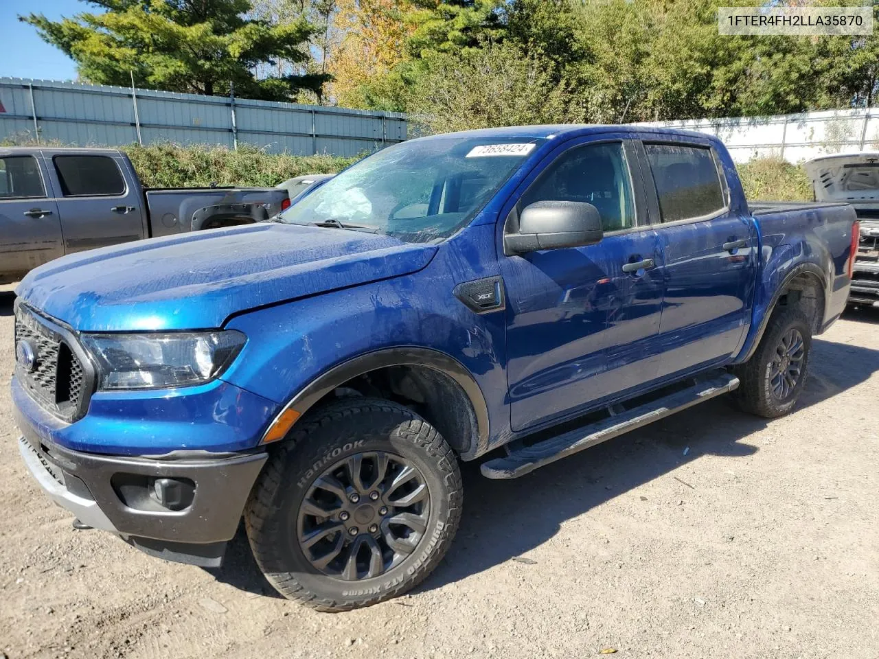 2020 Ford Ranger Xl VIN: 1FTER4FH2LLA35870 Lot: 73658424