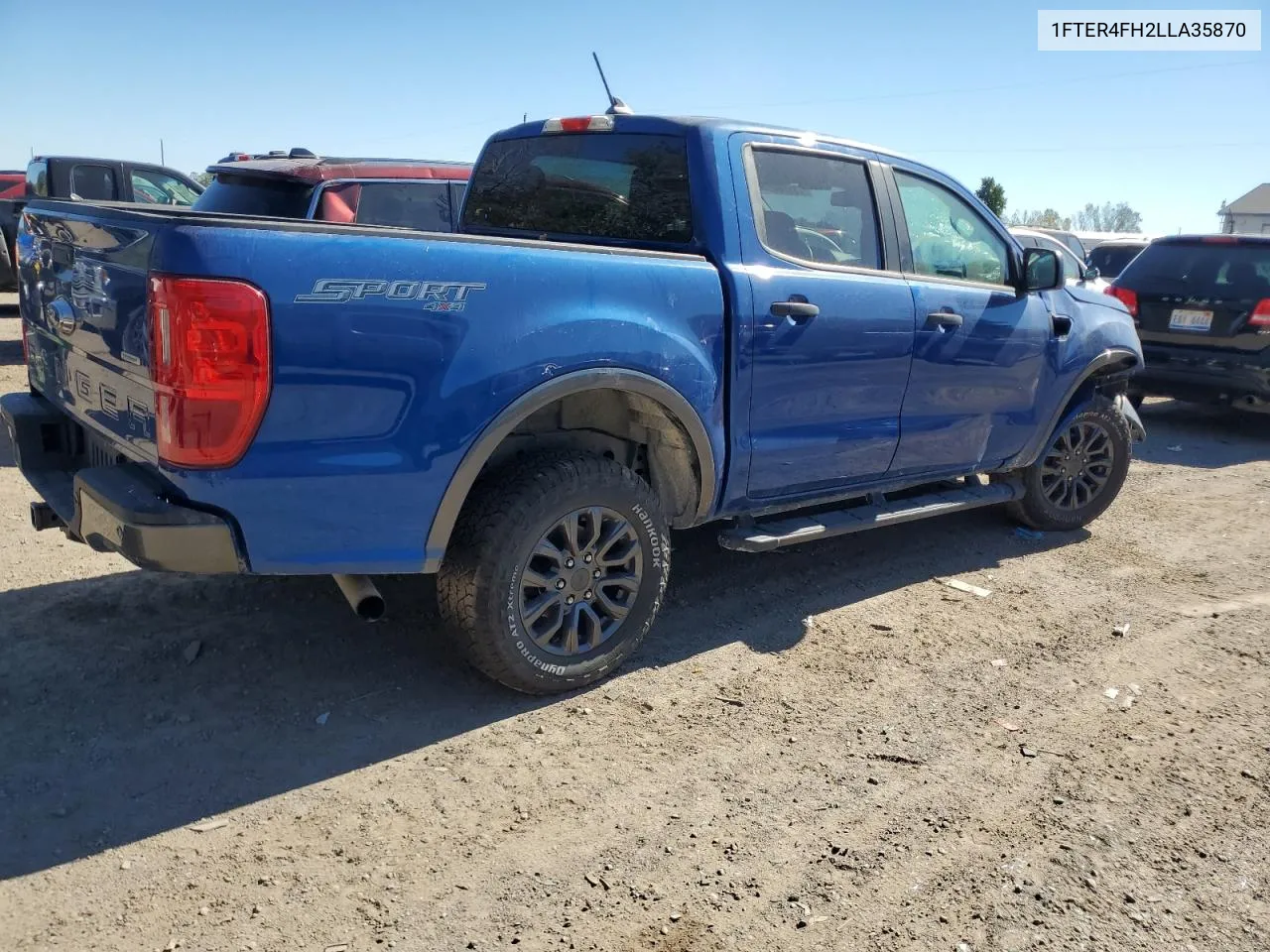 2020 Ford Ranger Xl VIN: 1FTER4FH2LLA35870 Lot: 73658424