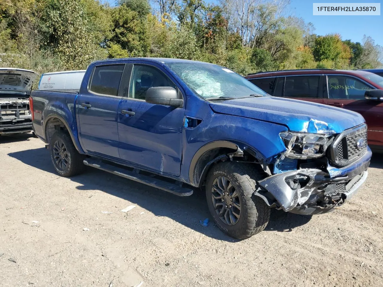 2020 Ford Ranger Xl VIN: 1FTER4FH2LLA35870 Lot: 73658424