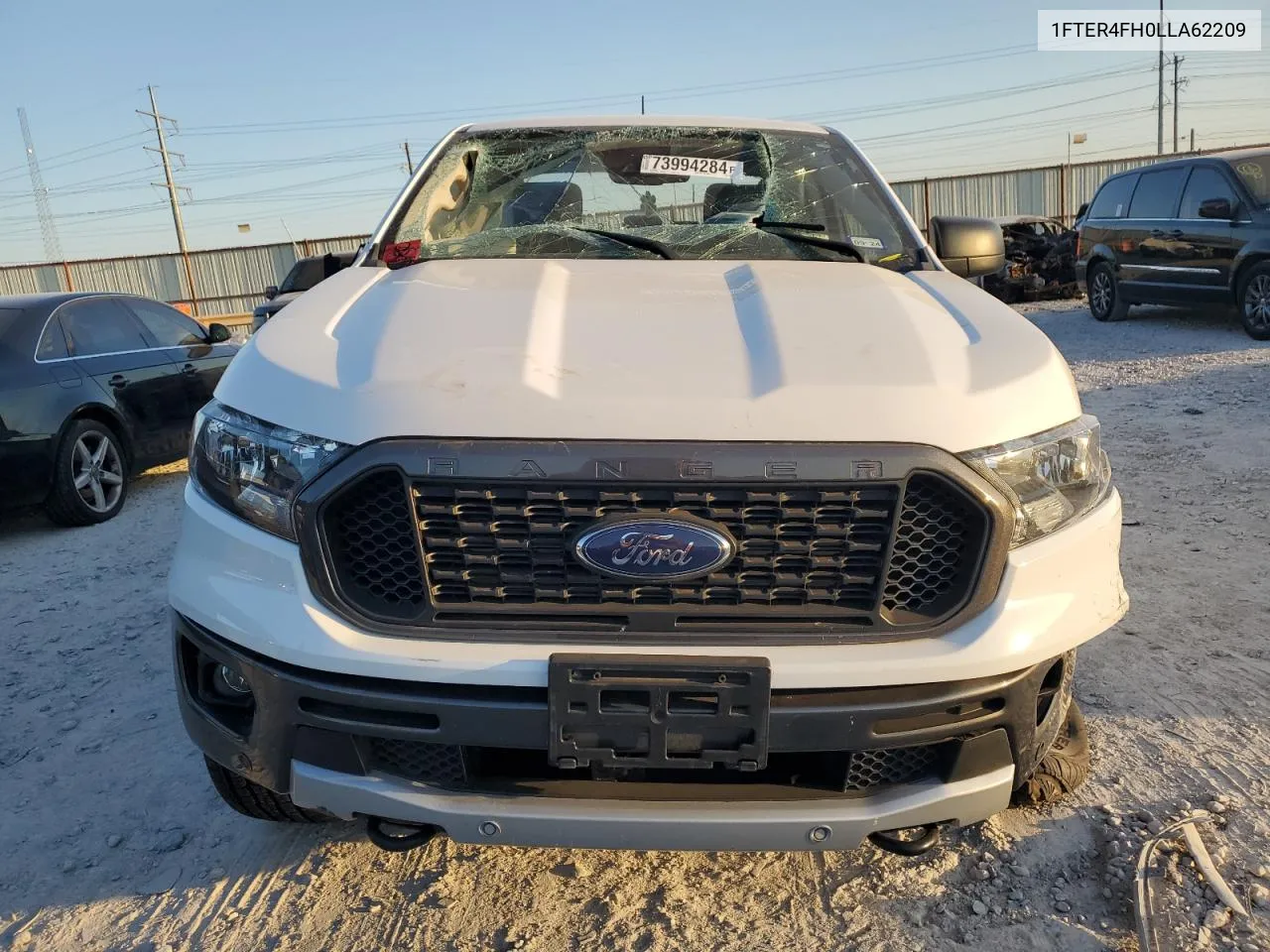 2020 Ford Ranger Xl VIN: 1FTER4FH0LLA62209 Lot: 73994284