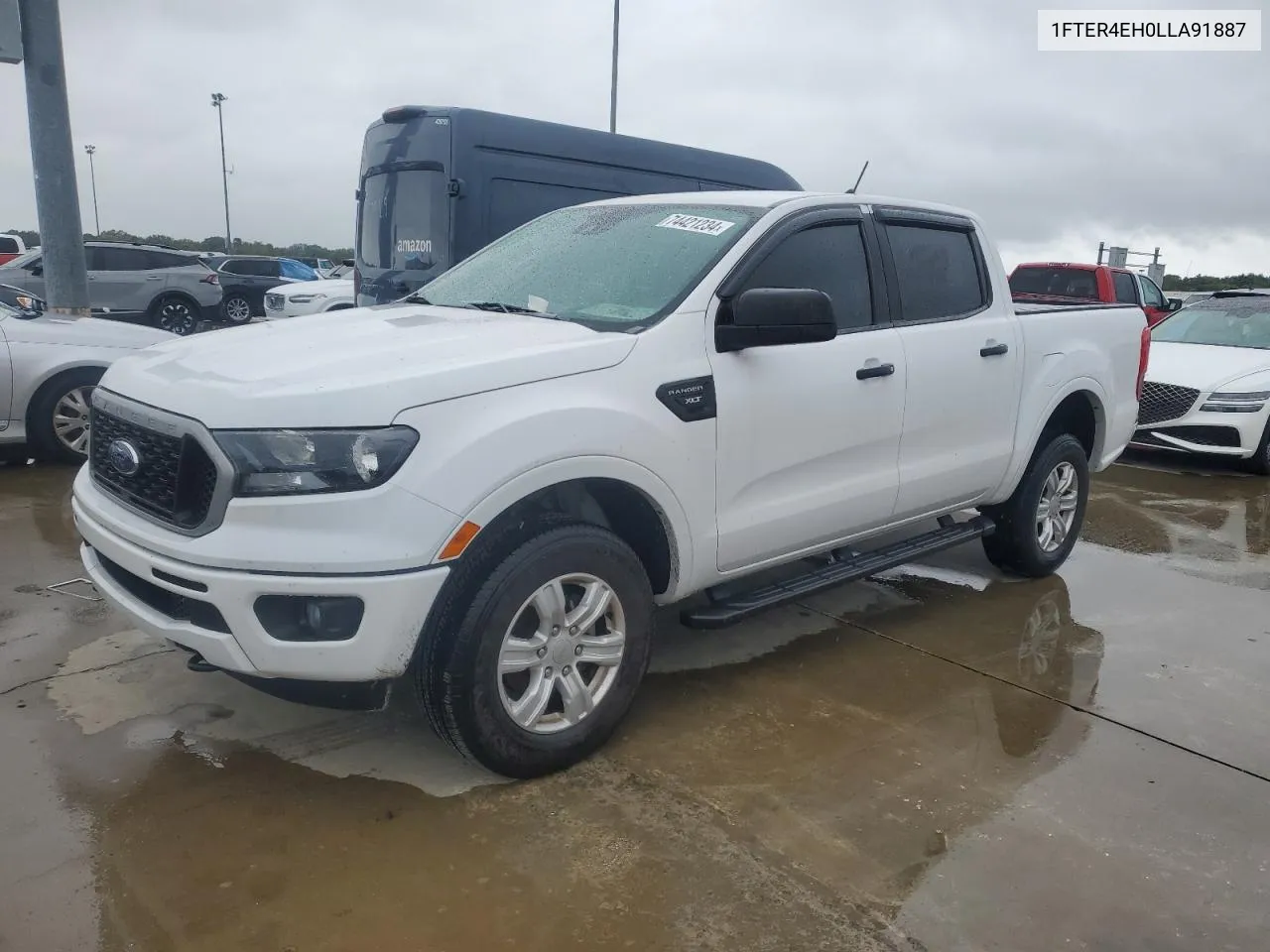 2020 Ford Ranger Xl VIN: 1FTER4EH0LLA91887 Lot: 74421234