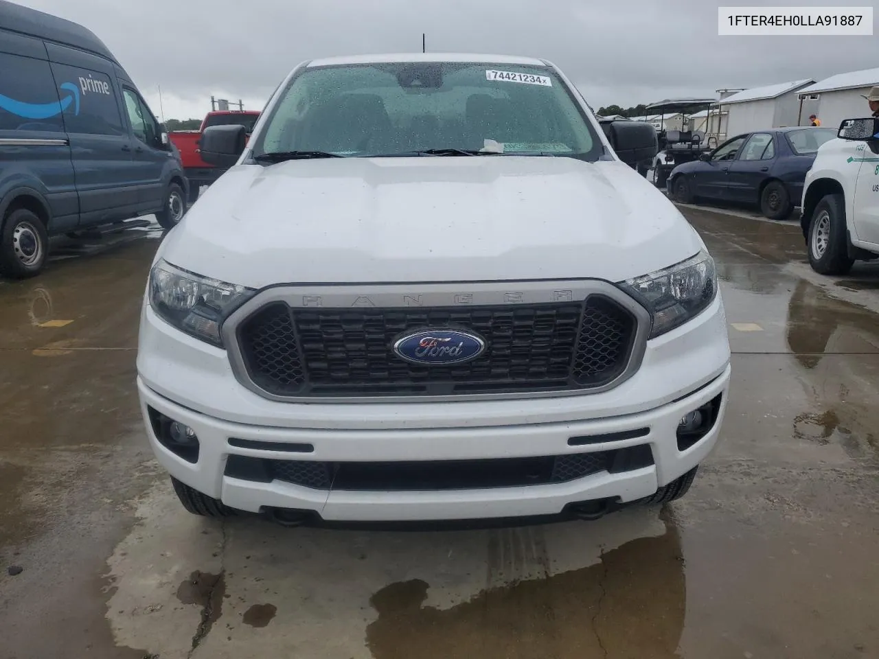 2020 Ford Ranger Xl VIN: 1FTER4EH0LLA91887 Lot: 74421234