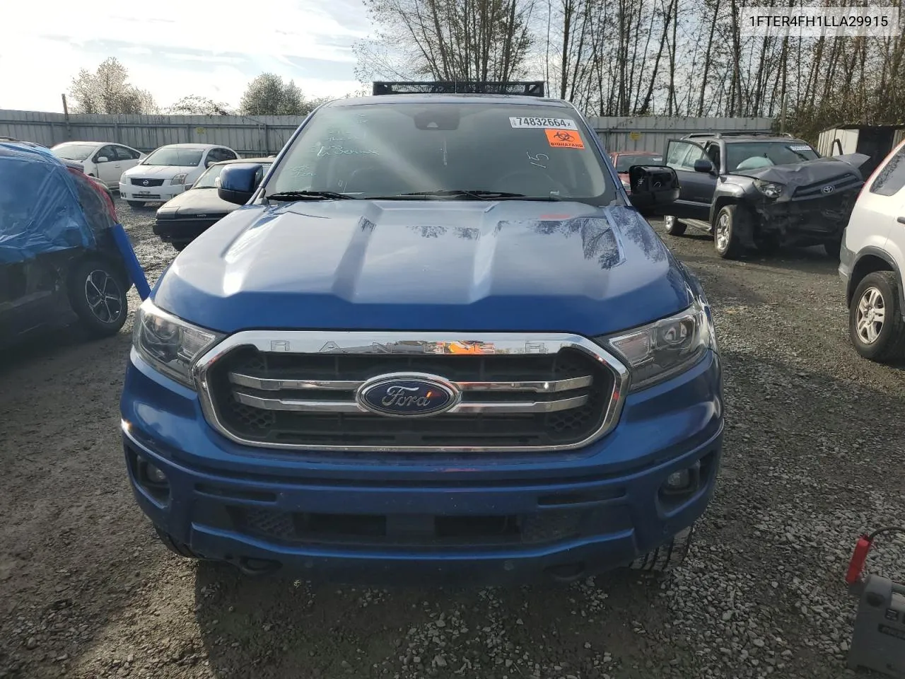 2020 Ford Ranger Xl VIN: 1FTER4FH1LLA29915 Lot: 74832664