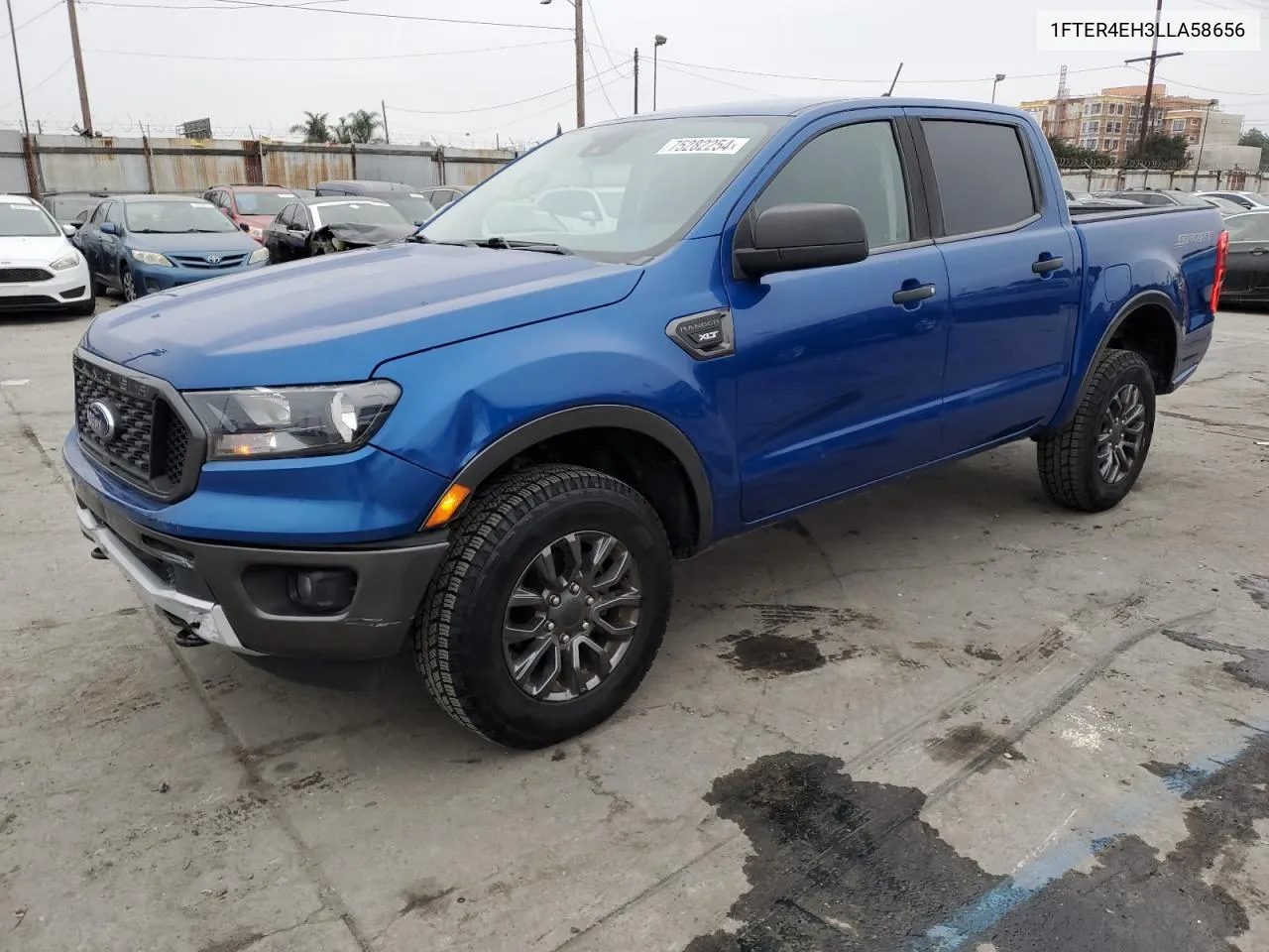 2020 Ford Ranger Xl VIN: 1FTER4EH3LLA58656 Lot: 75282254