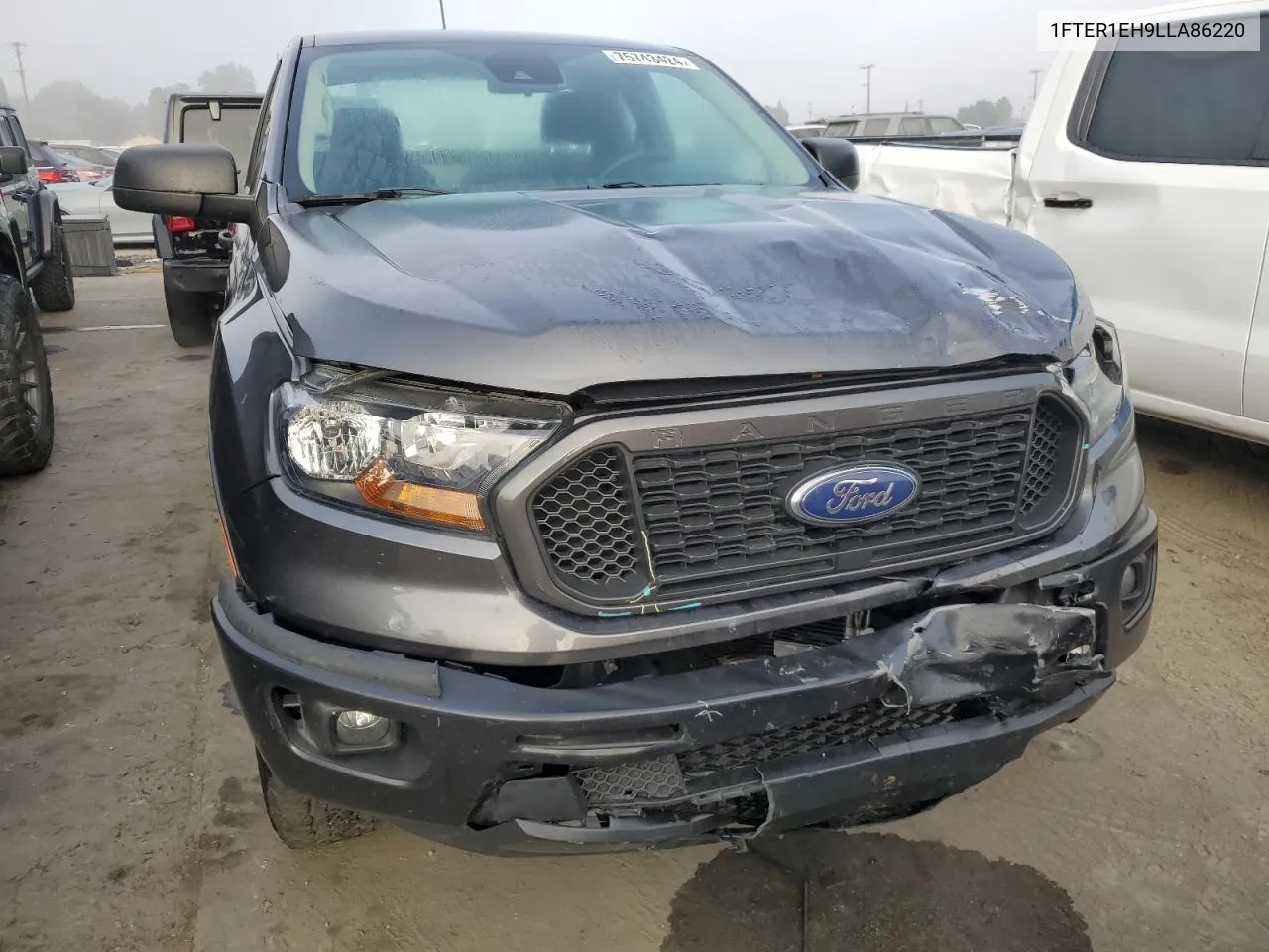 2020 Ford Ranger Xl VIN: 1FTER1EH9LLA86220 Lot: 75743424