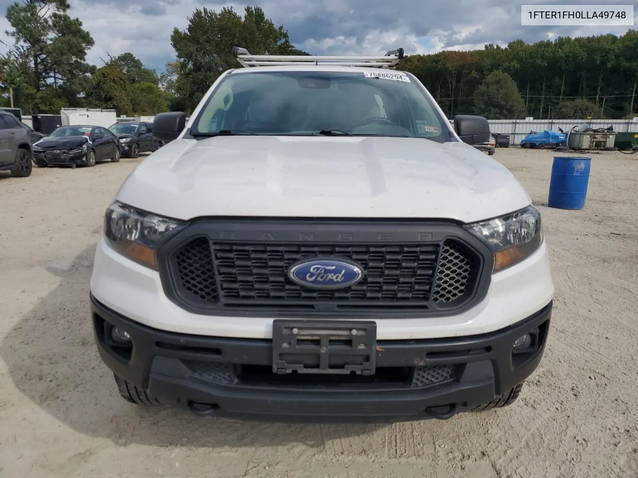 2020 Ford Ranger Xl VIN: 1FTER1FH0LLA49748 Lot: 75886294