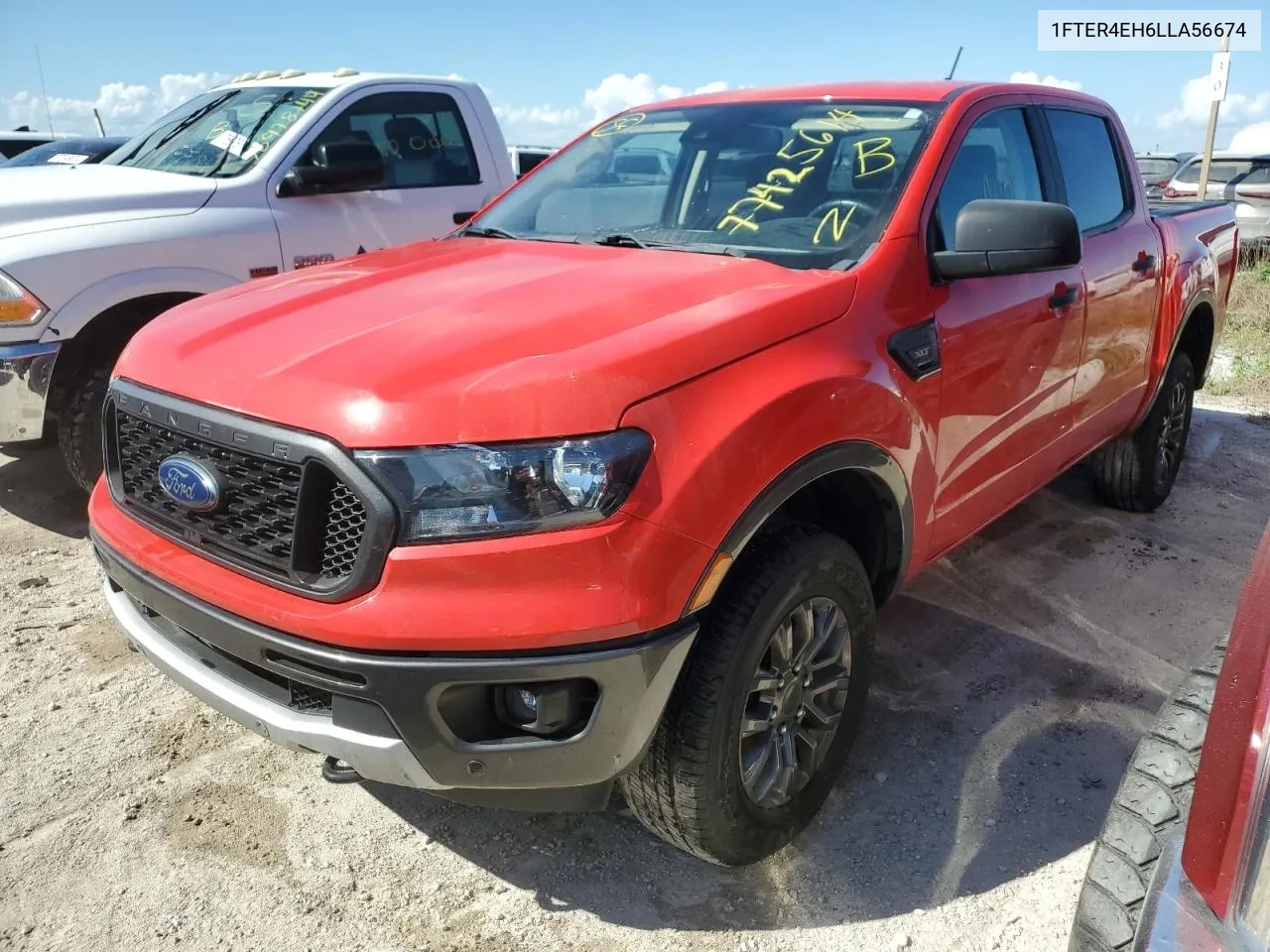 2020 Ford Ranger Xl VIN: 1FTER4EH6LLA56674 Lot: 77425614