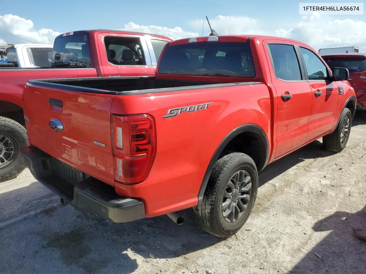 2020 Ford Ranger Xl VIN: 1FTER4EH6LLA56674 Lot: 77425614