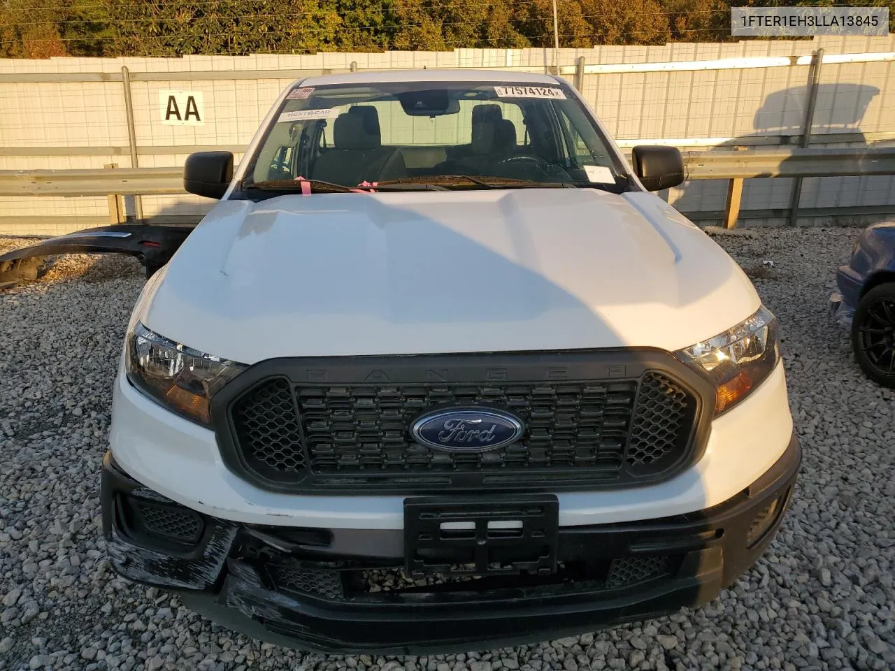 2020 Ford Ranger Xl VIN: 1FTER1EH3LLA13845 Lot: 77574124