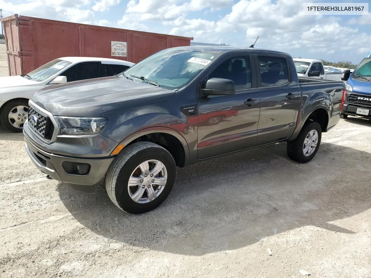 2020 Ford Ranger Xl VIN: 1FTER4EH3LLA81967 Lot: 78722464