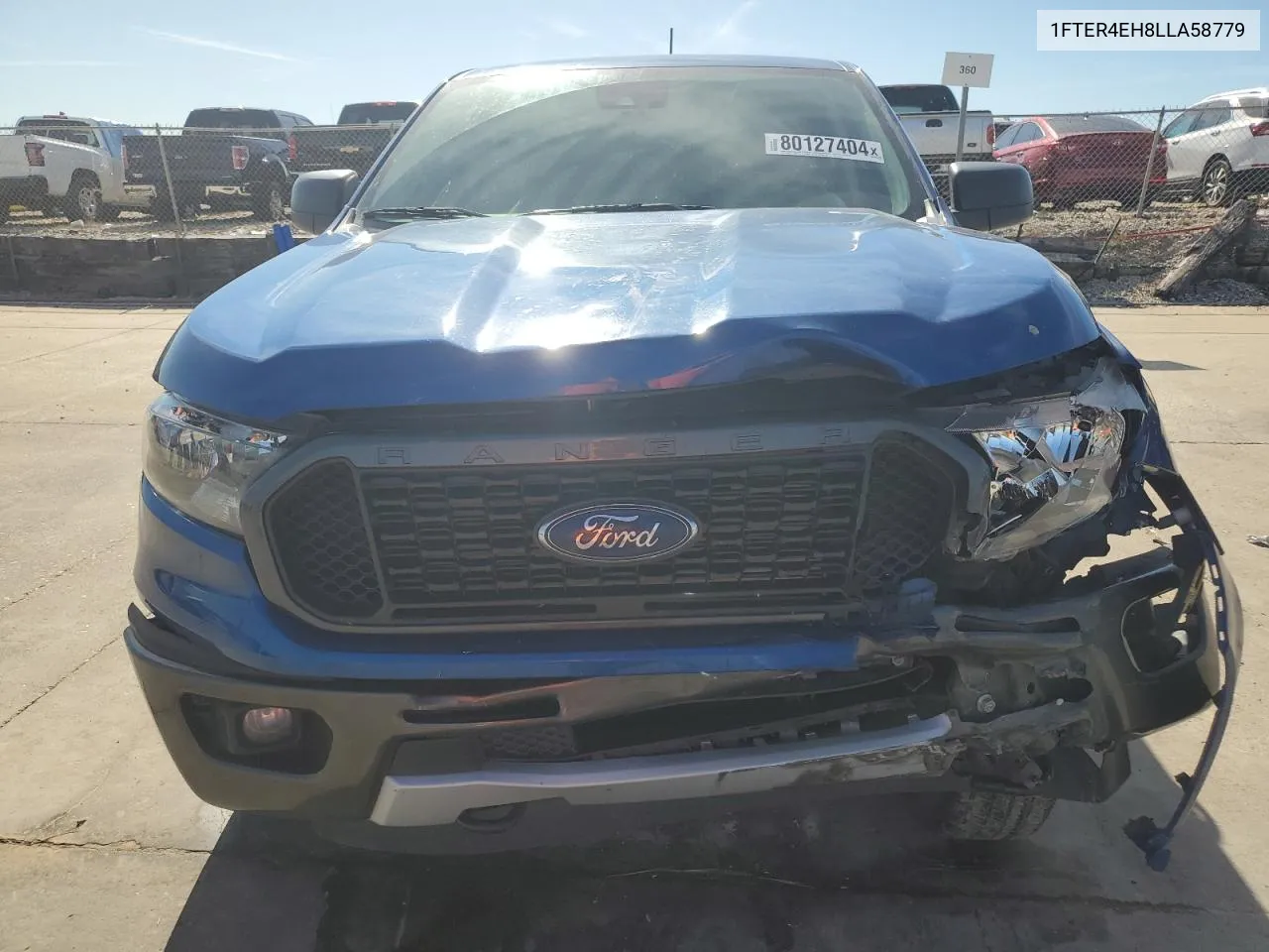 2020 Ford Ranger Xl VIN: 1FTER4EH8LLA58779 Lot: 80127404