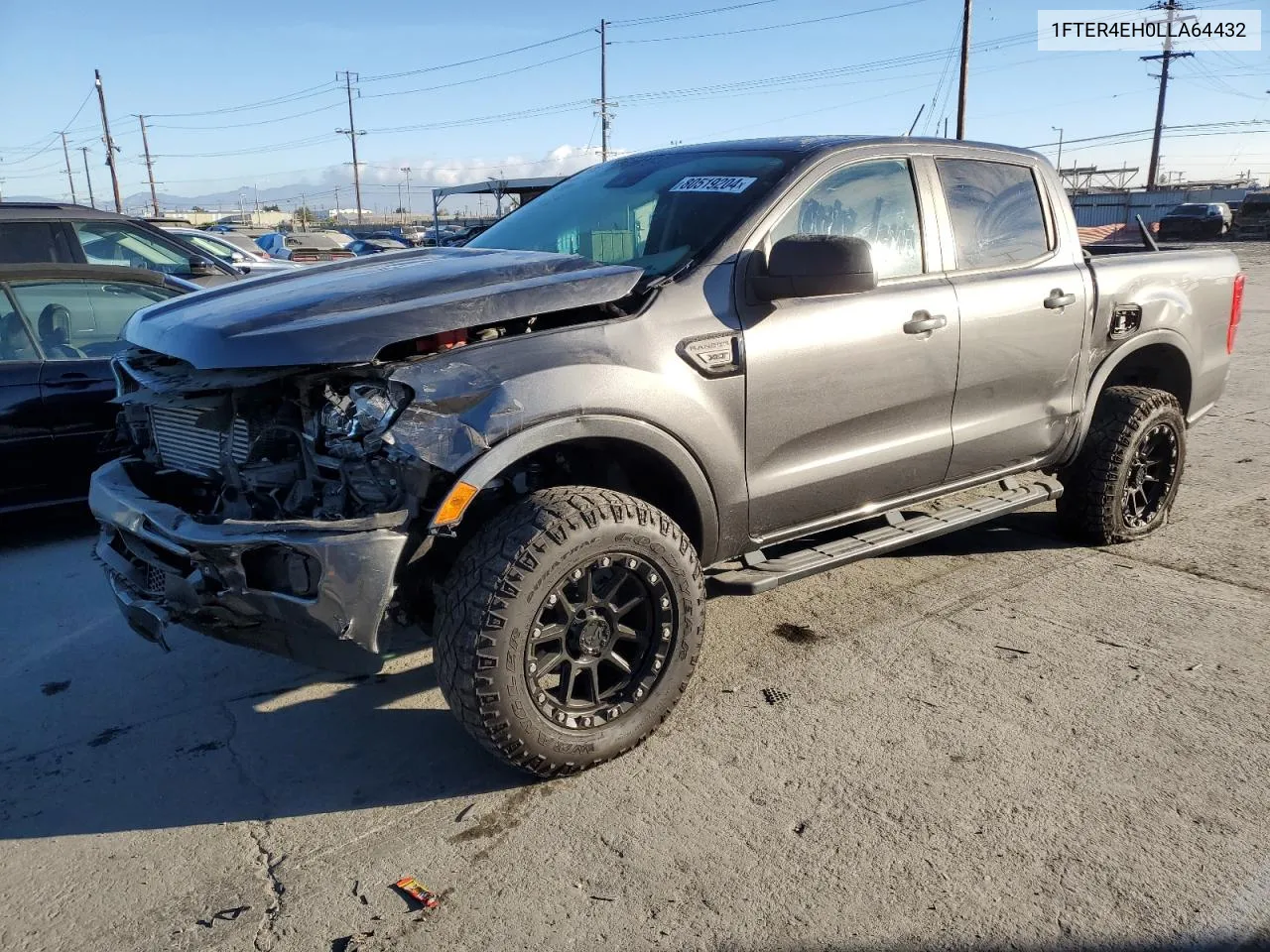 2020 Ford Ranger Xl VIN: 1FTER4EH0LLA64432 Lot: 80519204