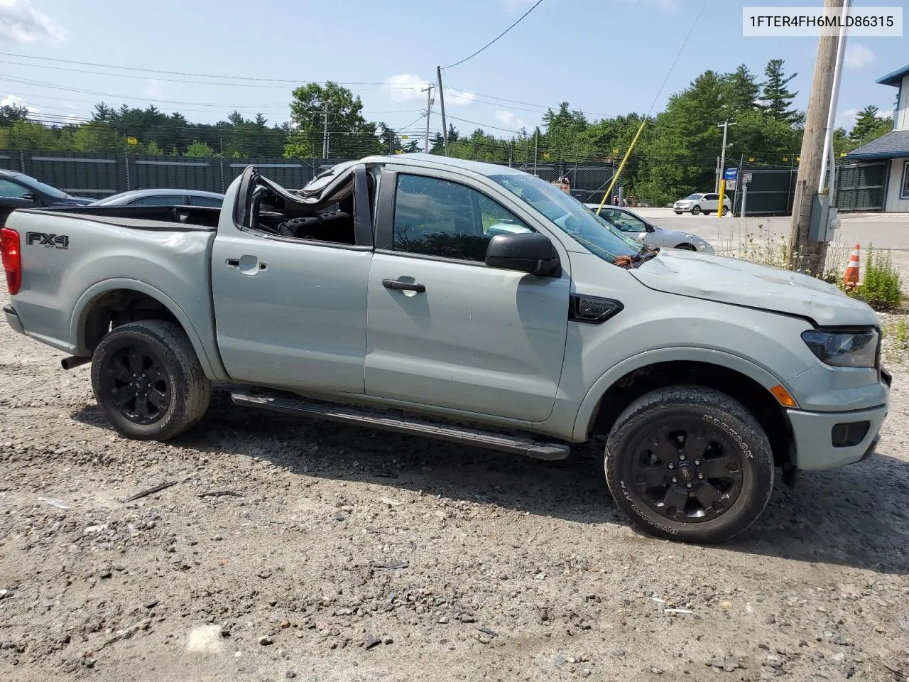 2021 Ford Ranger Xl VIN: 1FTER4FH6MLD86315 Lot: 65376094