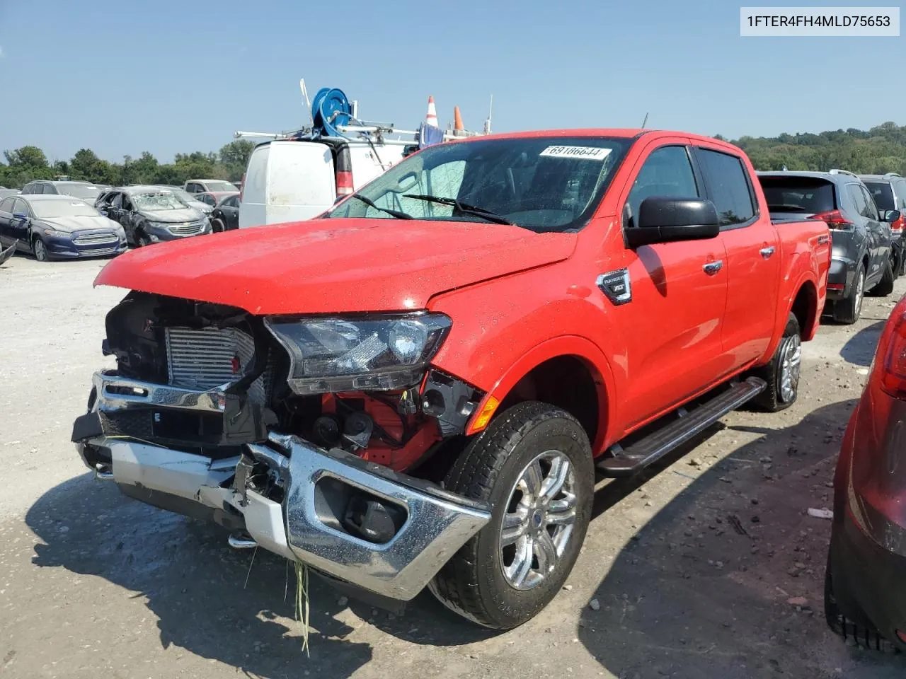 2021 Ford Ranger Xl VIN: 1FTER4FH4MLD75653 Lot: 69186644