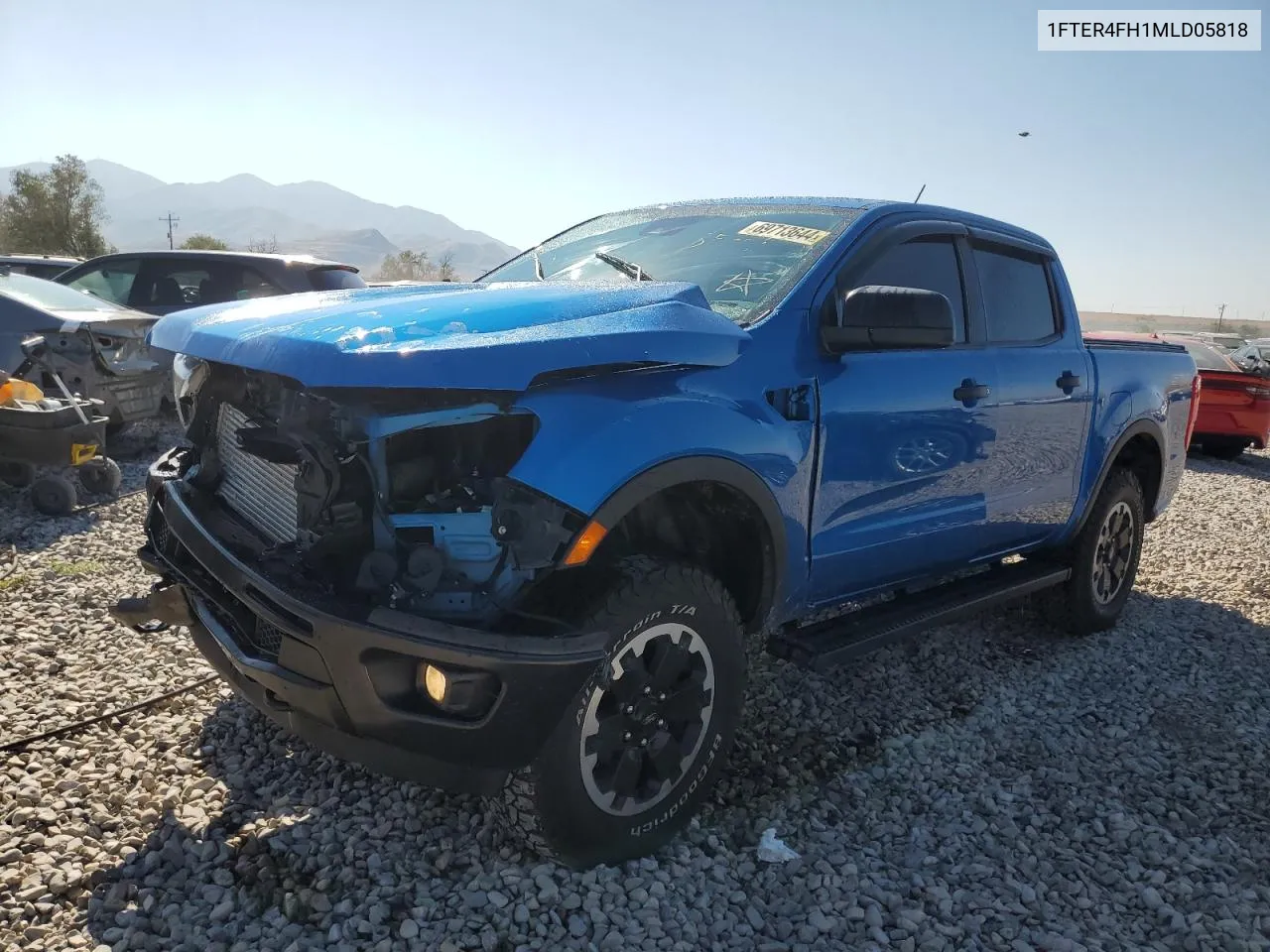 2021 Ford Ranger Xl VIN: 1FTER4FH1MLD05818 Lot: 69713644