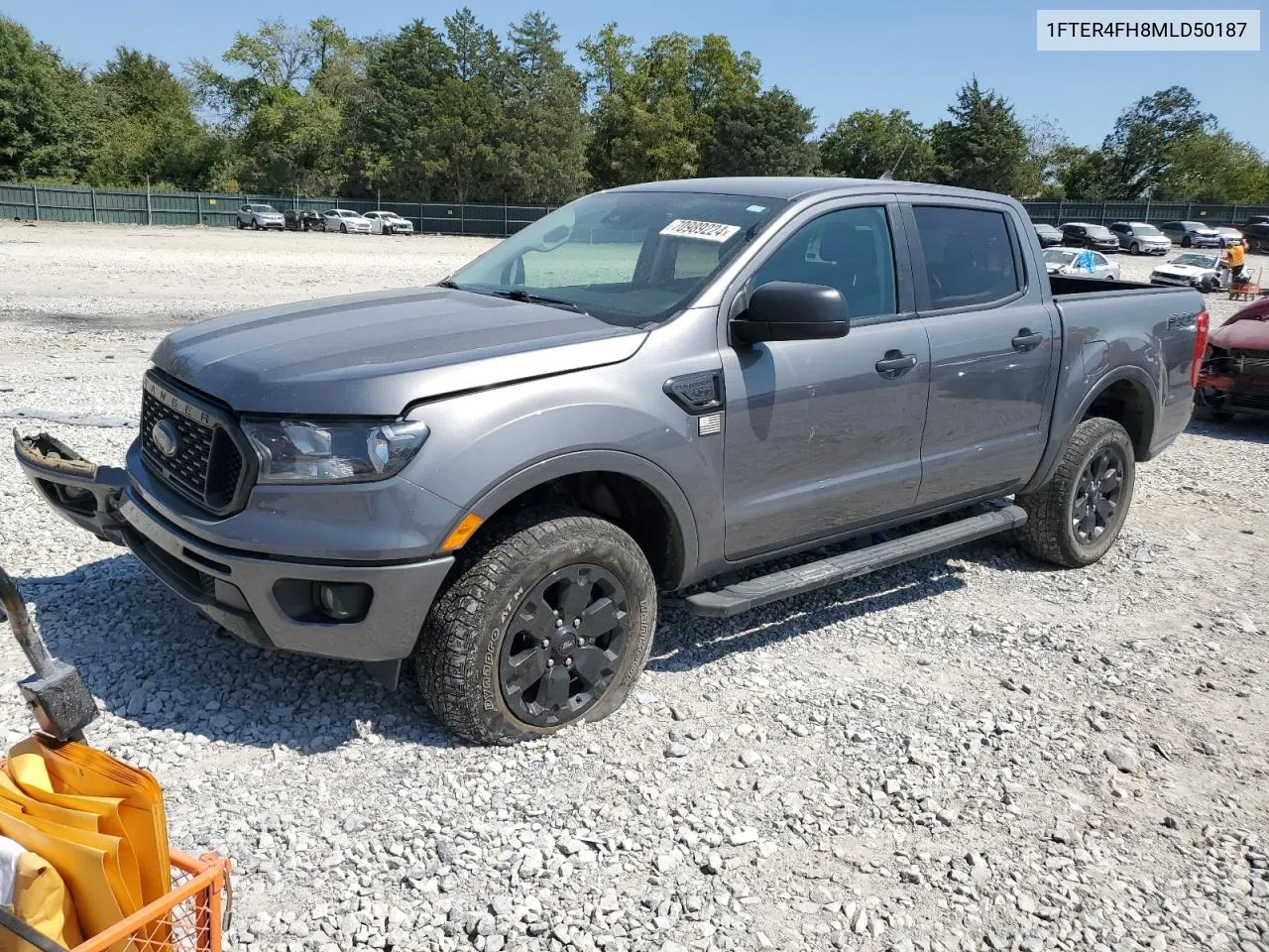 2021 Ford Ranger Xl VIN: 1FTER4FH8MLD50187 Lot: 70989224