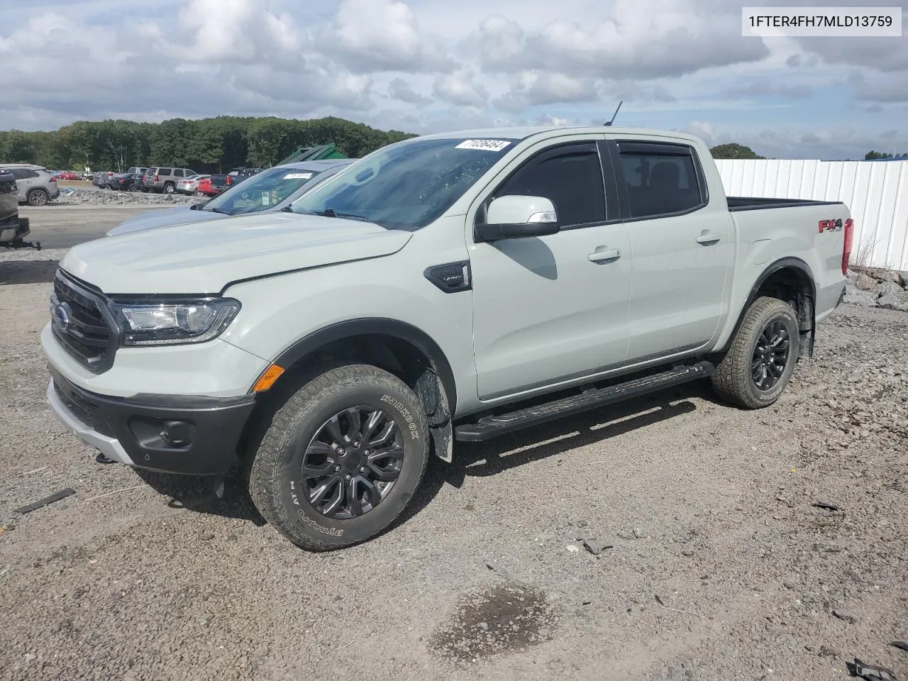 2021 Ford Ranger Xl VIN: 1FTER4FH7MLD13759 Lot: 71036464