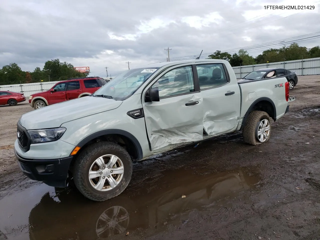 2021 Ford Ranger Xl VIN: 1FTER4EH2MLD21429 Lot: 71442554