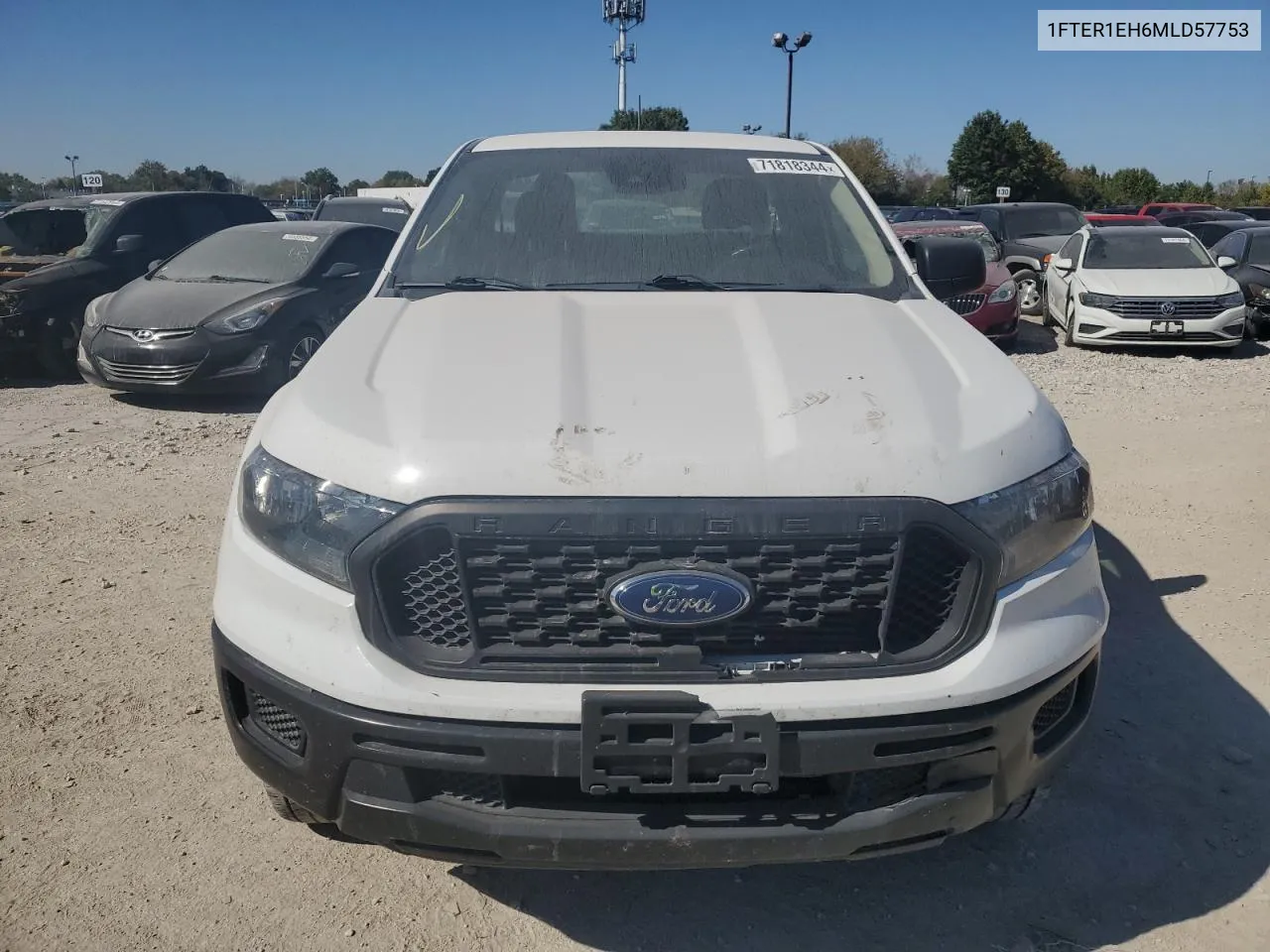 2021 Ford Ranger Xl VIN: 1FTER1EH6MLD57753 Lot: 71818344