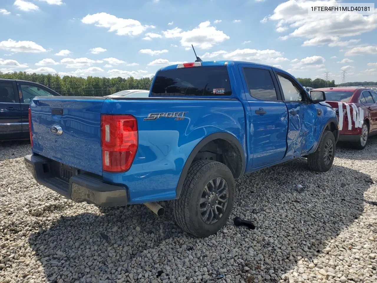 2021 Ford Ranger Xl VIN: 1FTER4FH1MLD40181 Lot: 72179984