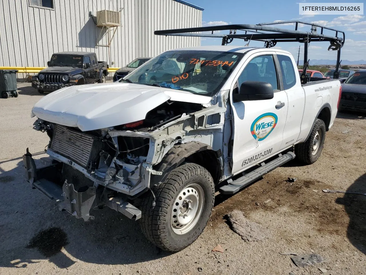 2021 Ford Ranger Xl VIN: 1FTER1EH8MLD16265 Lot: 72475344