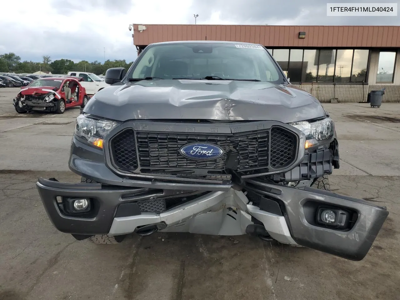 2021 Ford Ranger Xl VIN: 1FTER4FH1MLD40424 Lot: 72902984