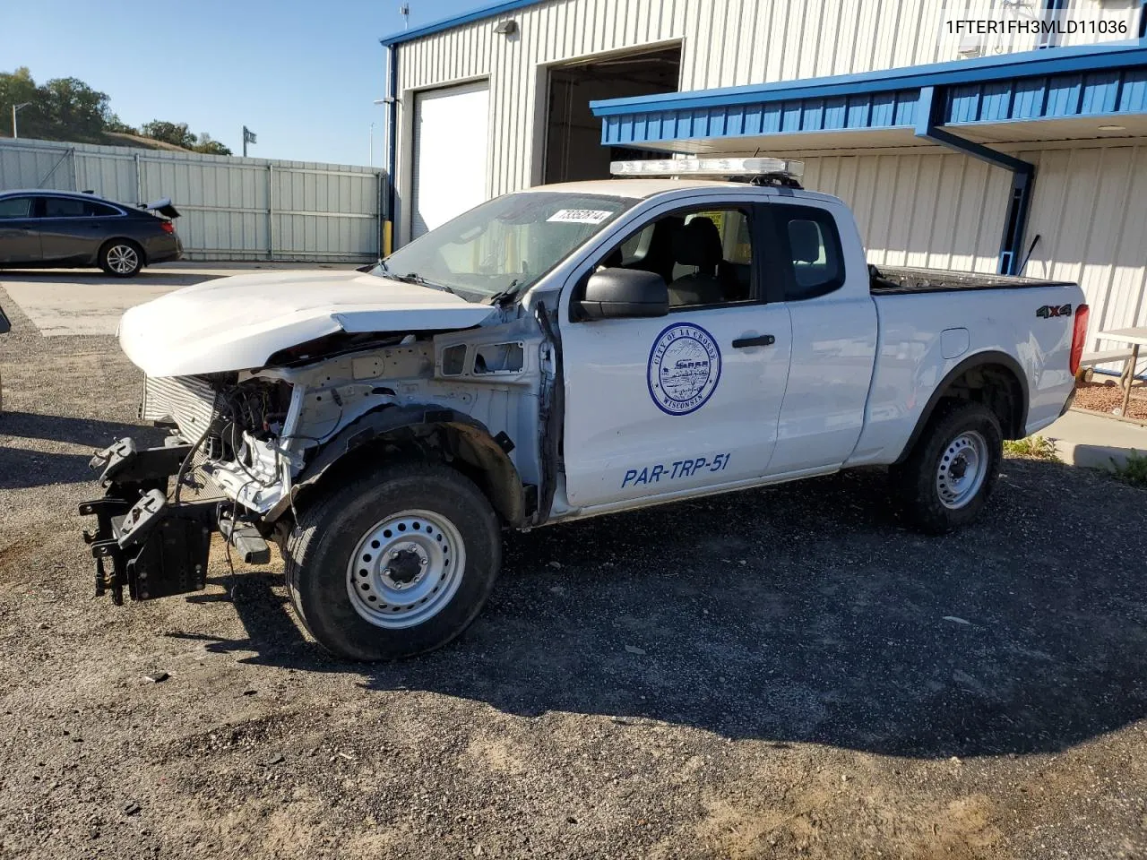 2021 Ford Ranger Xl VIN: 1FTER1FH3MLD11036 Lot: 73352814