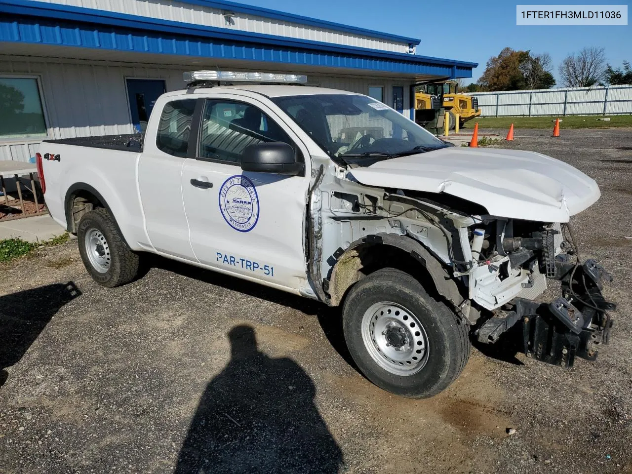 2021 Ford Ranger Xl VIN: 1FTER1FH3MLD11036 Lot: 73352814