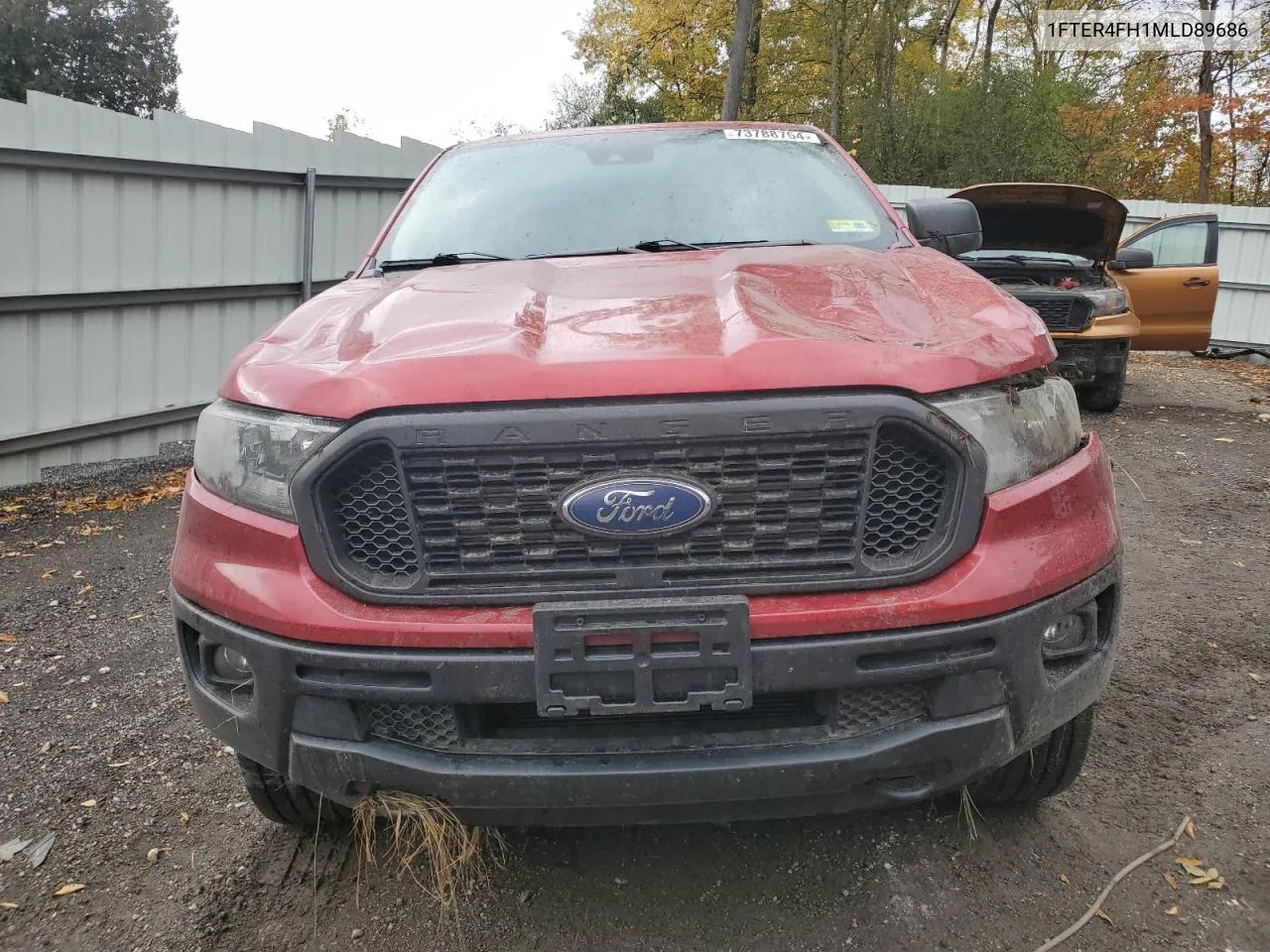 2021 Ford Ranger Xl VIN: 1FTER4FH1MLD89686 Lot: 73788764