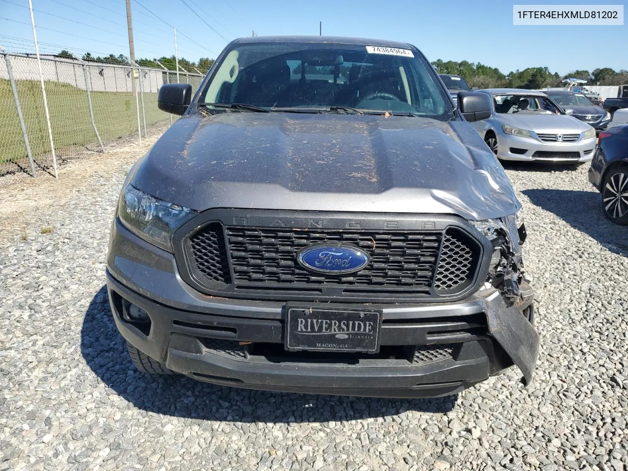 2021 Ford Ranger Xl VIN: 1FTER4EHXMLD81202 Lot: 74384964