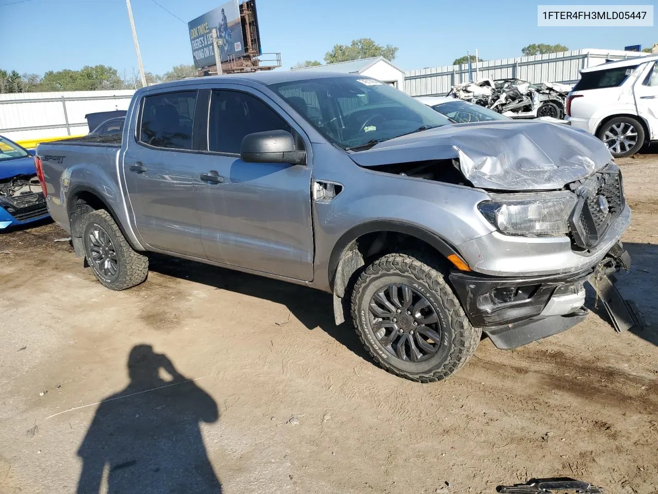 2021 Ford Ranger Xl VIN: 1FTER4FH3MLD05447 Lot: 74511404