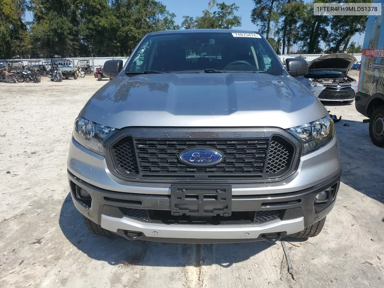 2021 Ford Ranger Xl VIN: 1FTER4FH9MLD51378 Lot: 74875474