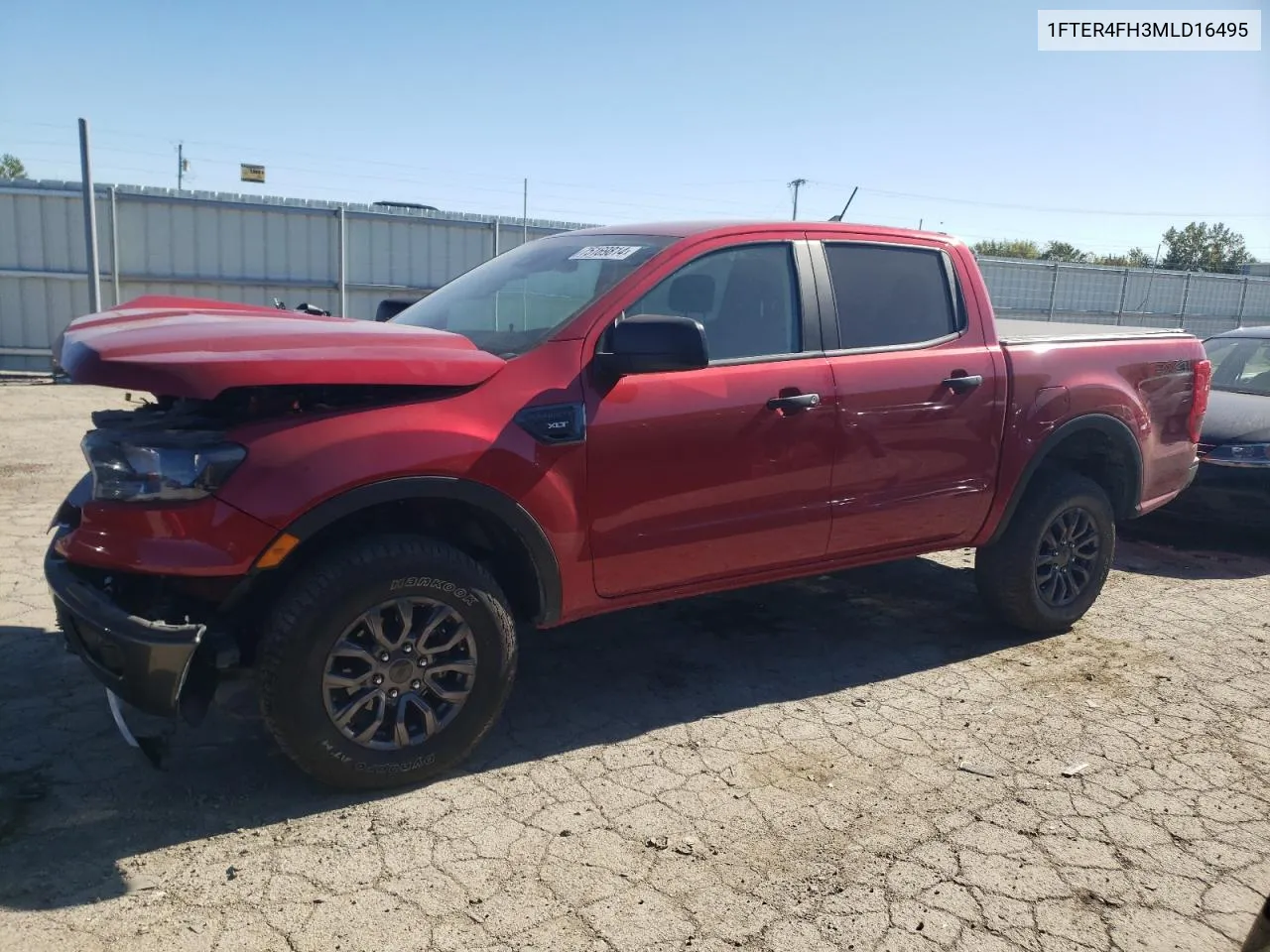 2021 Ford Ranger Xl VIN: 1FTER4FH3MLD16495 Lot: 75169814