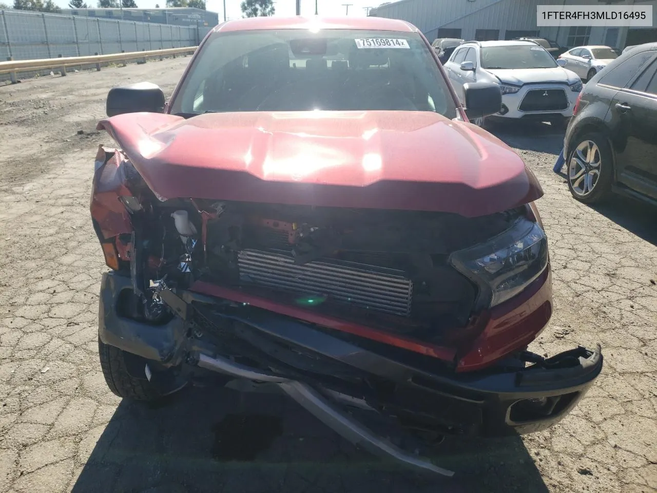 2021 Ford Ranger Xl VIN: 1FTER4FH3MLD16495 Lot: 75169814