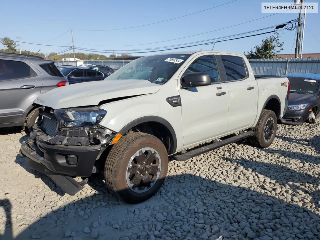 2021 Ford Ranger Xl VIN: 1FTER4FH3MLD07120 Lot: 75686344