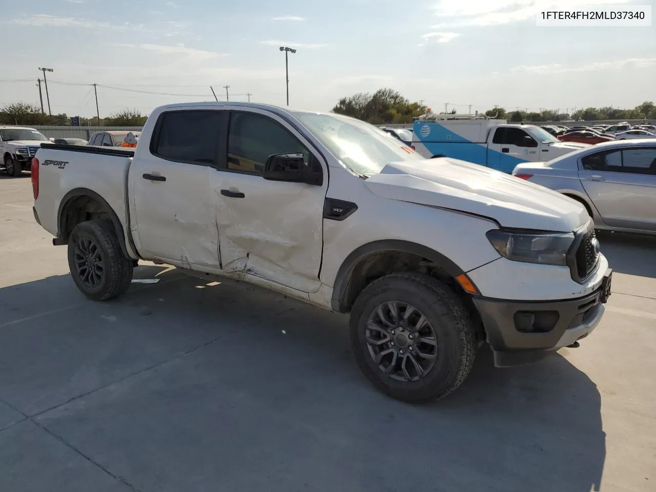 2021 Ford Ranger Xl VIN: 1FTER4FH2MLD37340 Lot: 75730914