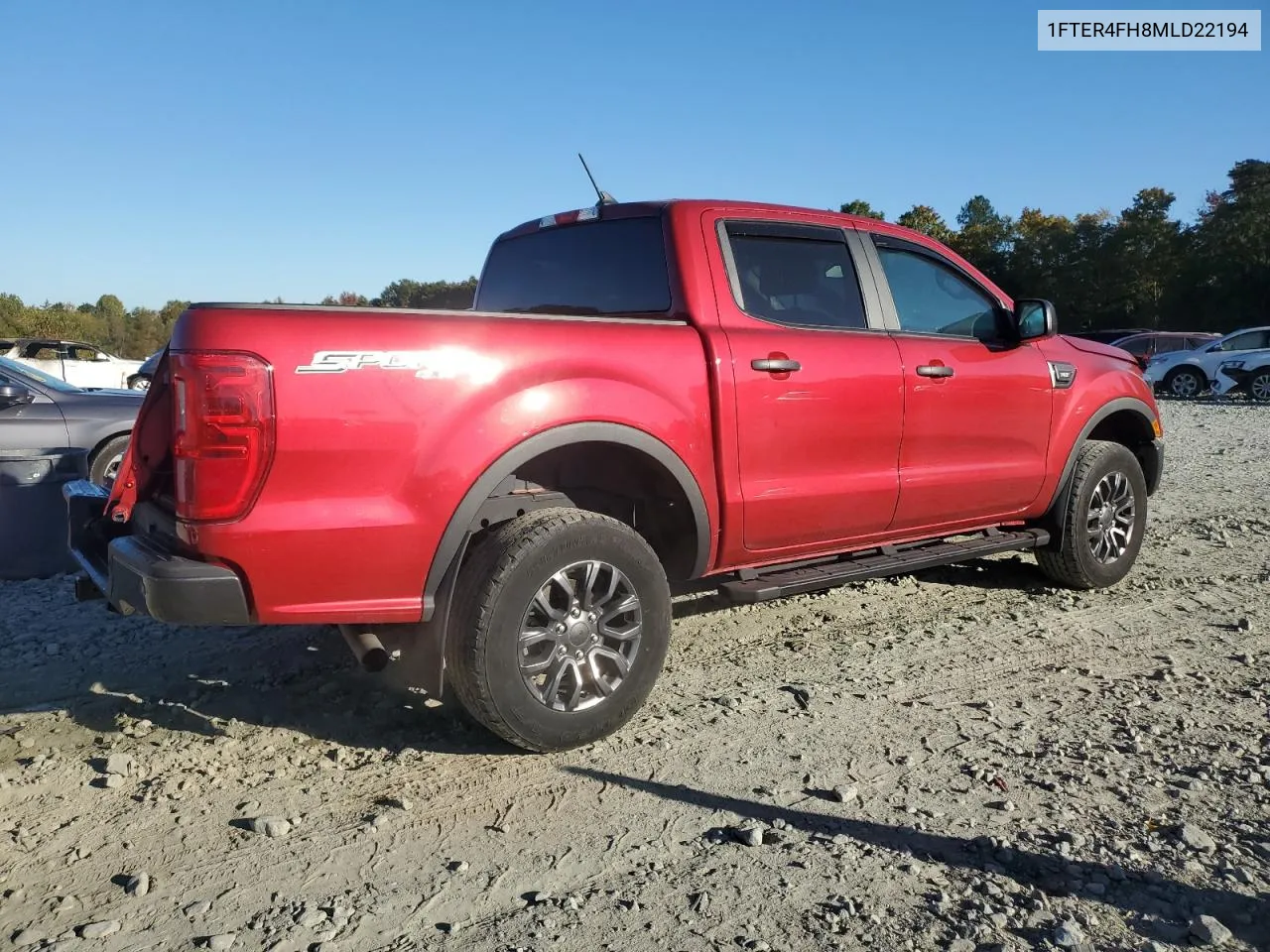 2021 Ford Ranger Xl VIN: 1FTER4FH8MLD22194 Lot: 76480764