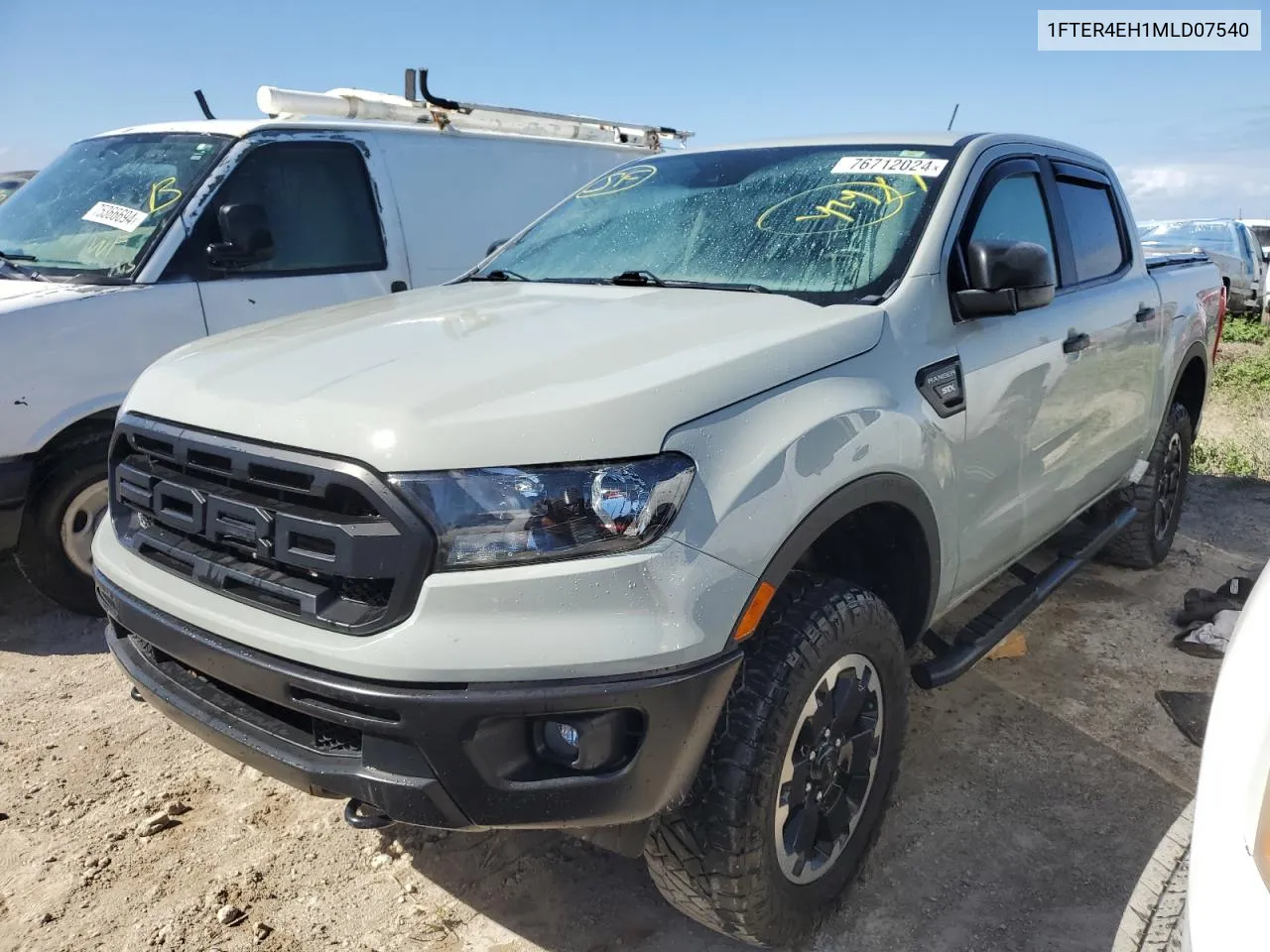 2021 Ford Ranger Xl VIN: 1FTER4EH1MLD07540 Lot: 76712024