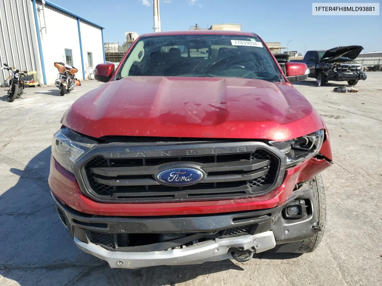 2021 Ford Ranger Xl VIN: 1FTER4FH8MLD93881 Lot: 77839094