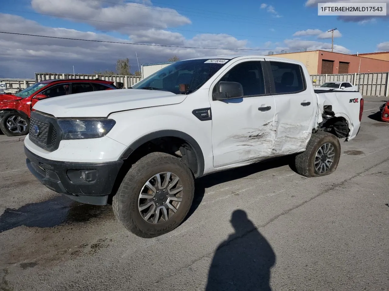 2021 Ford Ranger Xl VIN: 1FTER4EH2MLD17543 Lot: 79278344