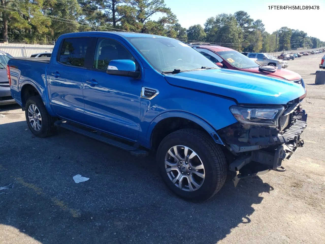 2021 Ford Ranger Xl VIN: 1FTER4FH5MLD89478 Lot: 80831634