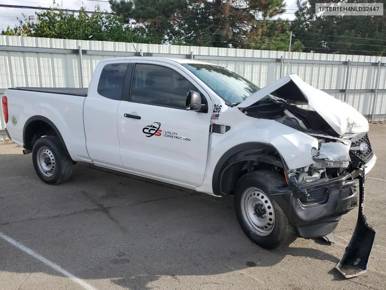 2022 Ford Ranger Xl VIN: 1FTER1EH4NLD32447 Lot: 72974364