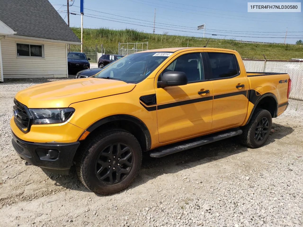 2022 Ford Ranger Xl VIN: 1FTER4FH7NLD30580 Lot: 74357564