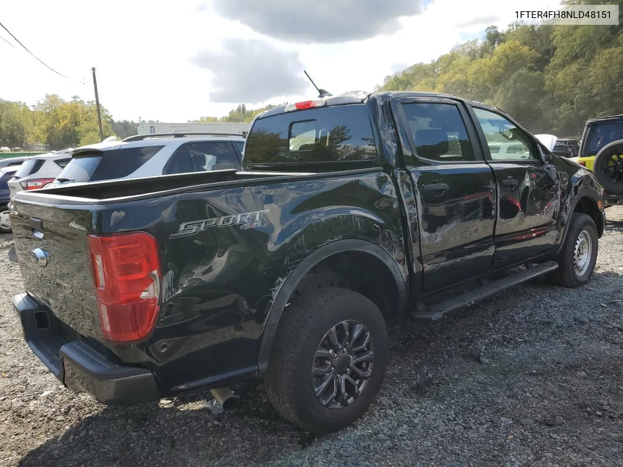 2022 Ford Ranger Xl VIN: 1FTER4FH8NLD48151 Lot: 74420074