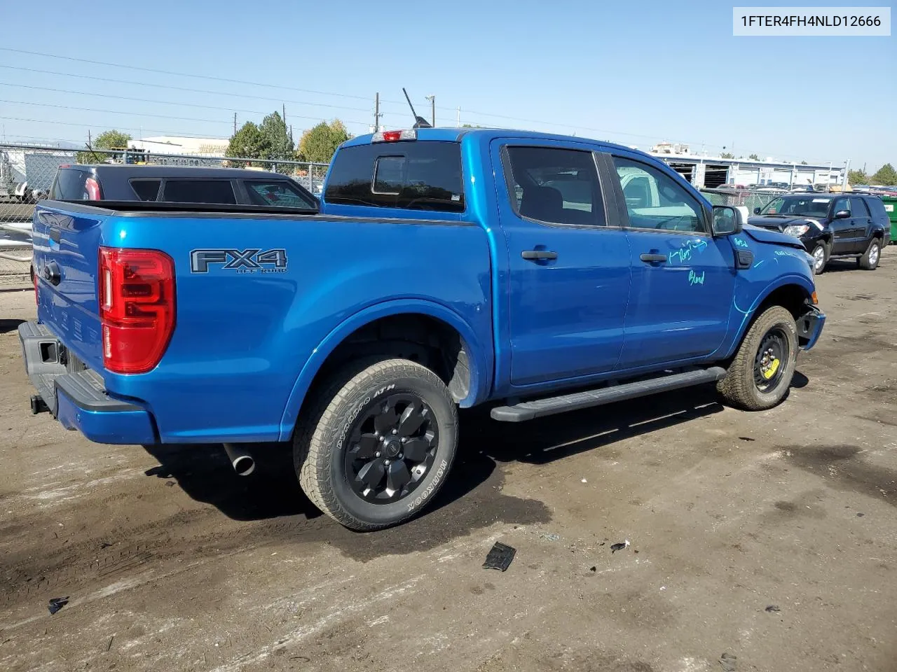 2022 Ford Ranger Xl VIN: 1FTER4FH4NLD12666 Lot: 75055844