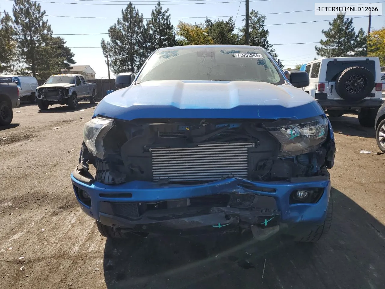 2022 Ford Ranger Xl VIN: 1FTER4FH4NLD12666 Lot: 75055844