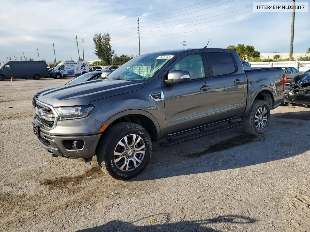 2022 Ford Ranger Xl VIN: 1FTER4EH4NLD31817 Lot: 76307024