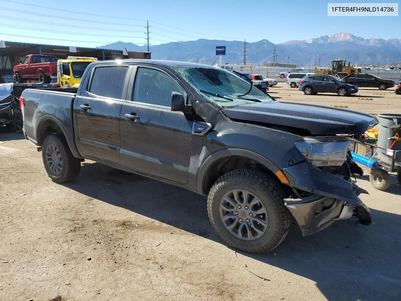 2022 Ford Ranger Xl VIN: 1FTER4FH9NLD14736 Lot: 77608624