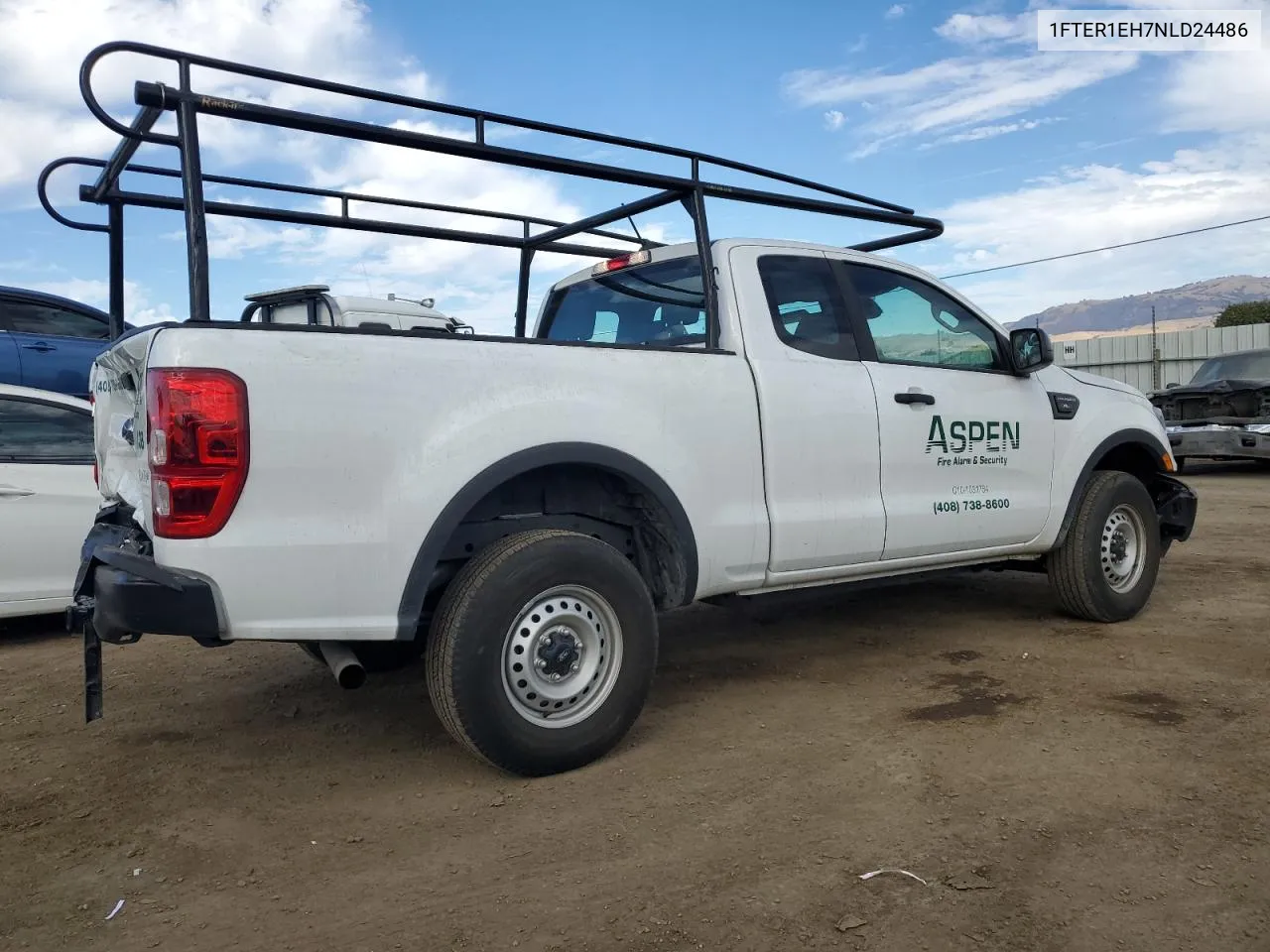 2022 Ford Ranger Xl VIN: 1FTER1EH7NLD24486 Lot: 77709964