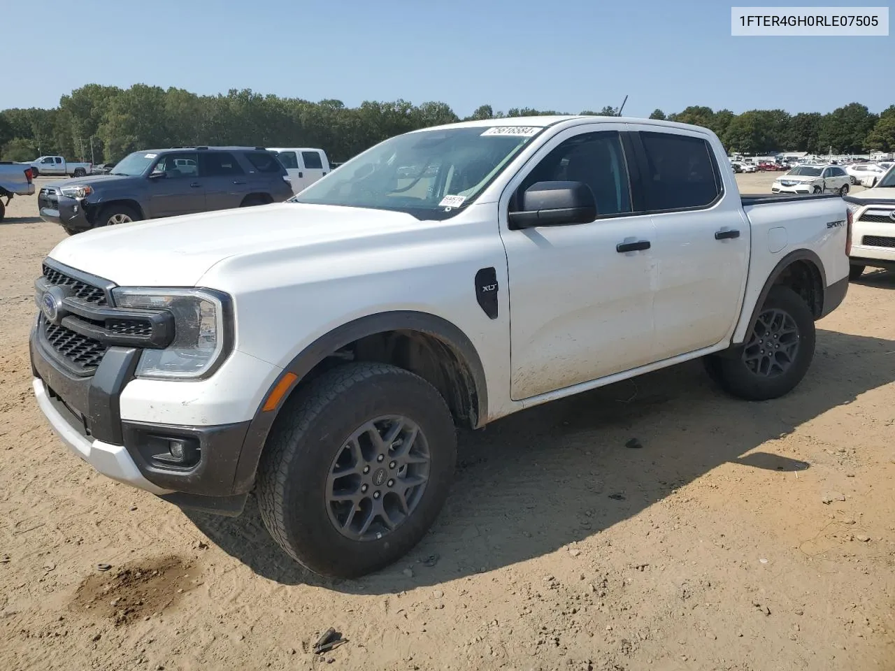 2024 Ford Ranger Xlt VIN: 1FTER4GH0RLE07505 Lot: 75616584